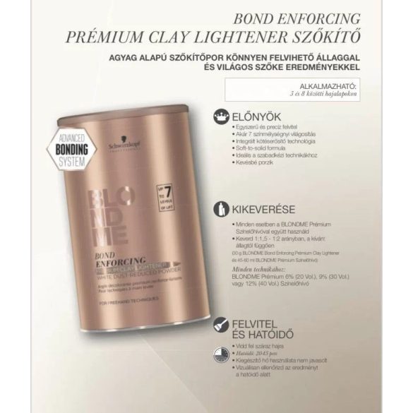 Schwarzkopf Blondme Prémium Clay Lightener 350 gr