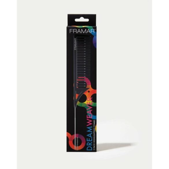 Framar Dream Weaver melírozó fésűszett 3db-os fekete, pastel