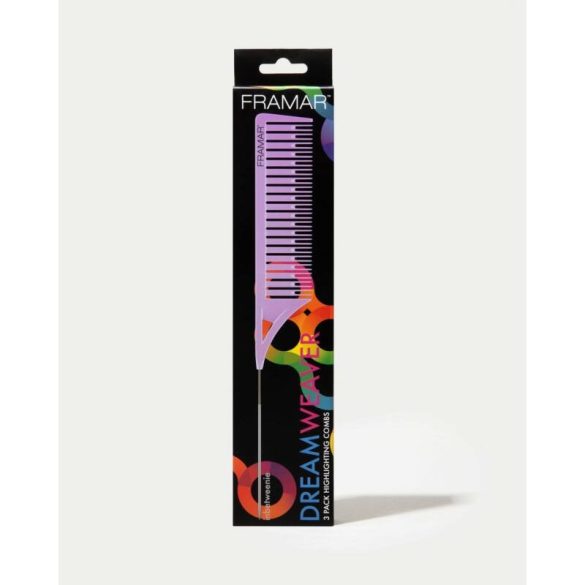 Framar Dream Weaver melírozó fésűszett 3db-os fekete, pastel