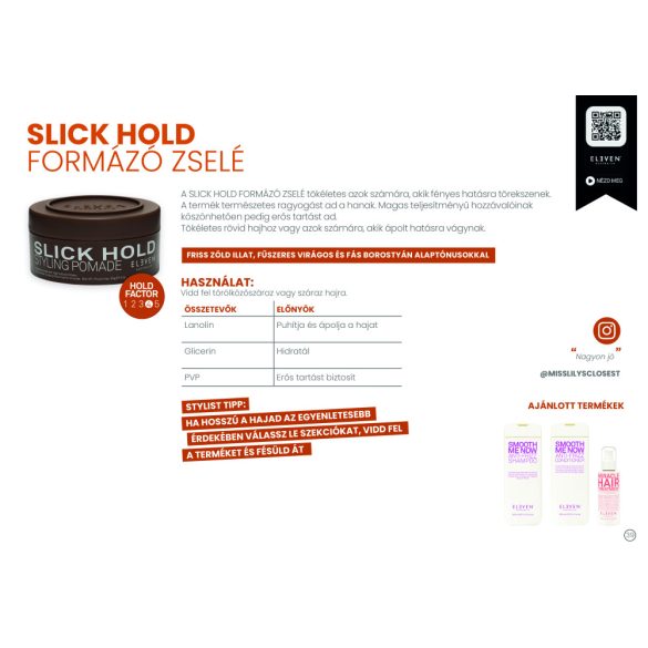 Eleven Australia Slick Hold zselé 85 g
