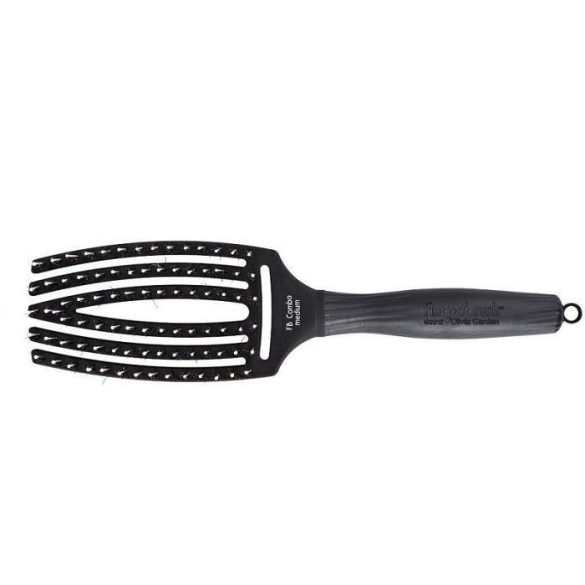 Olivia Garden Finger Brush hajkefe Combo - S,M,L Fekete