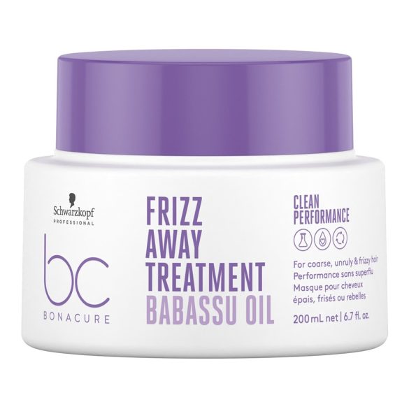 Schwarzkopf Bonacure Frizz Away hajpakolás 200 ml