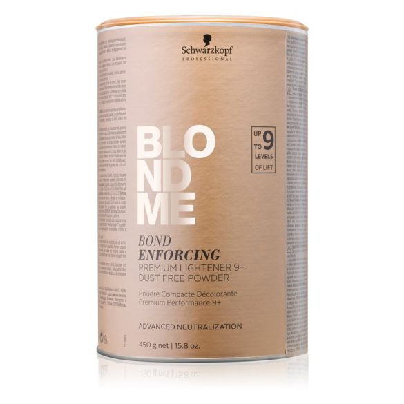 Schwarzkopf Blondme Prémium 9+  szőkítőpor 450 g