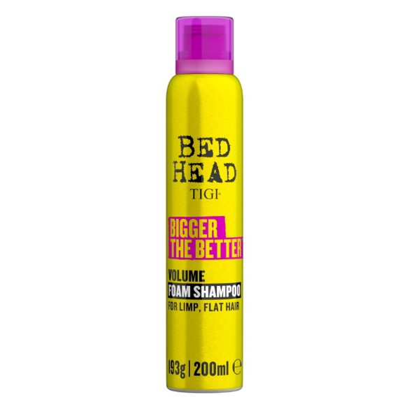 TIGI Bed Head Bigger The Better volumennövelő hab sampon 200 ml