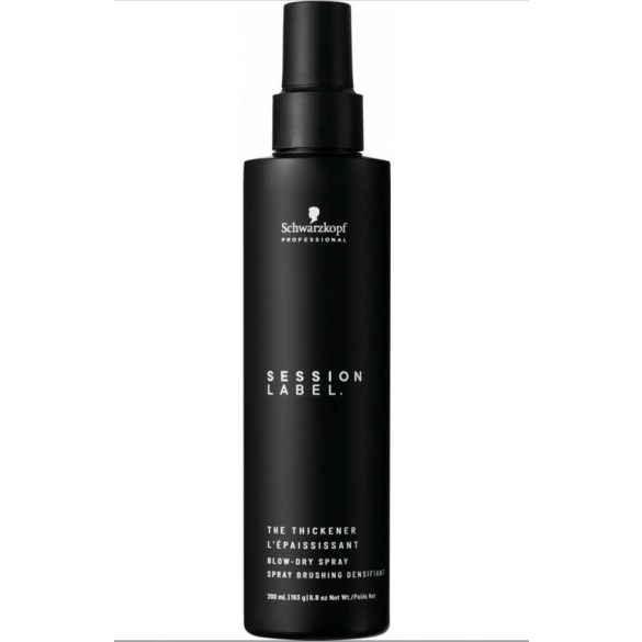 Schwarzkopf Osis Session Label The Thickener hajszárítást könnyítő spray 200 ml