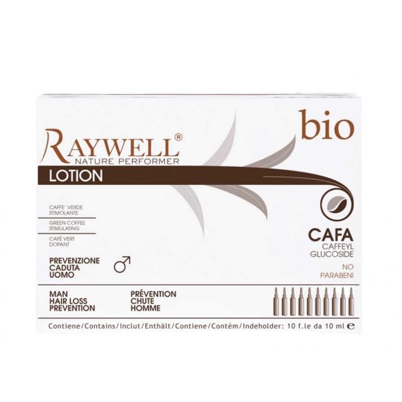 Raywell Bio Cafa Hajnövesztő és Hajhullás elleni ampulla csomag férfiaknak 10x10 ml