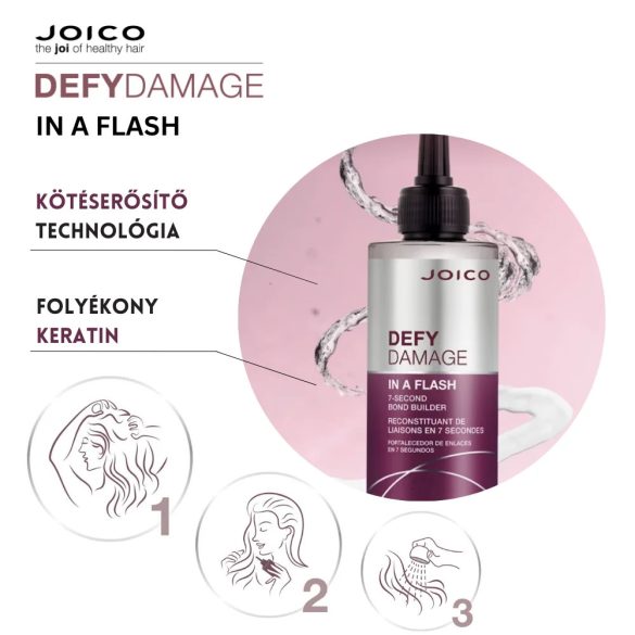 JOICO Defy Damage In a Flash 7 másodperces kötéserősítő folyadék 200 ml