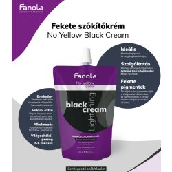 Fanola No Yellow Black Cream fekete szőkítőkrém 500 g