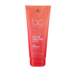   Schwarzkopf Bonacure Sun 3-IN-1 SCALP, HAIR & BODY CLEANSE sampon hajra,fejbőrre és testre 200 ml