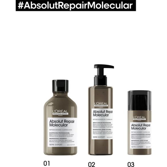 L'Oreal Série Expert Absolut Repair Molecular hajban maradó hajpakolás 100 ml