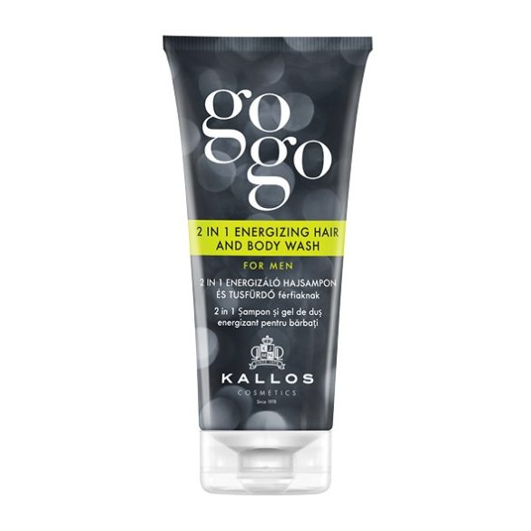 Kallos Gogo 2in1 Energetizáló Hajsampon és Tusfürdő férfiaknak 200 ml