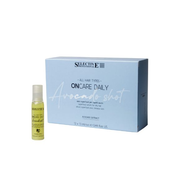 Selective Oncare Daily Avocado Shot hajban maradó hidratáló szérum 12x13 ml