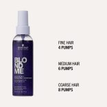 Schwarzkopf BlondMe Bond Repair Purple Hidegszőke spray balzsam 150 ml
