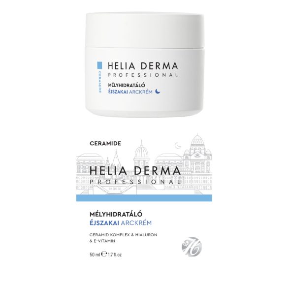 HELIA DERMA PROFESSIONAL CERAMIDE MÉLYHIDRATÁLÓ ÉJSZAKAI ARCKRÉM MINDEN BŐRTÍPUSRA 50 ml