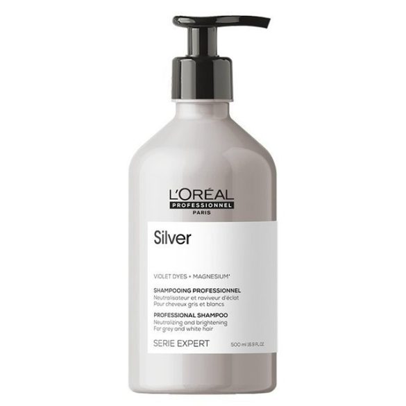 L'Oréal Série Expert Silver sampon szőke és ősz hajra 500 ml