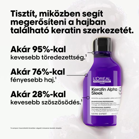 L'oreal Série Expert Keratin Alpha Sleek sampon 300 ml