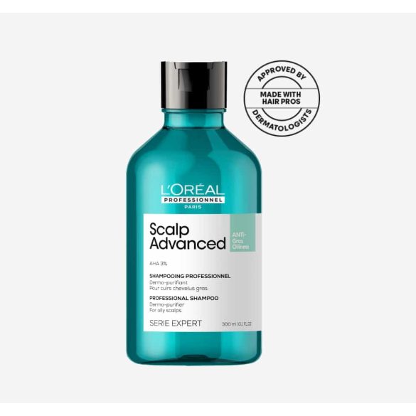 L'Oréal Scalp Advanced Anti-oiliness Dermo-Purifier sampon zsíros hajra 300 ml