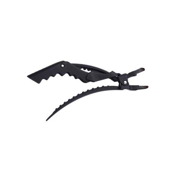 Framar hajcsipesz gumírozott fogas 4db fekete, pink