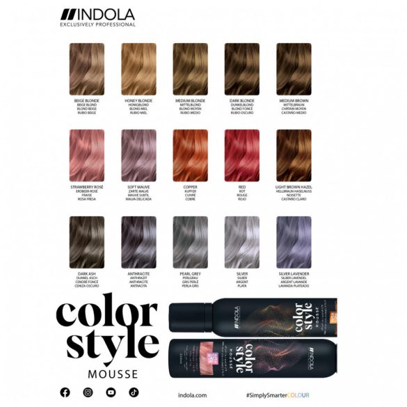 Indola Color Style Mousse színező hab  200 ml
