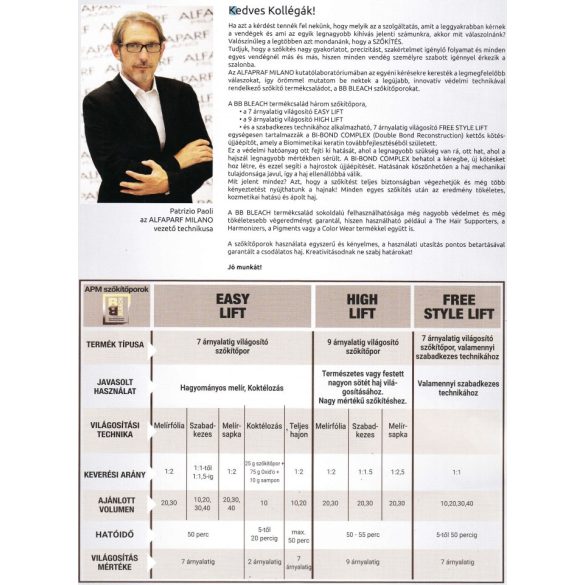 Alfaparf BB Bleach SZőkítőpor High Lift 9. 400g