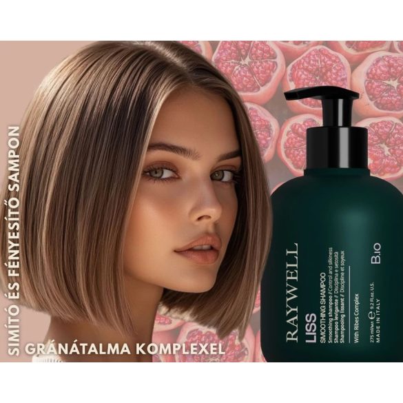Raywell B.IO LISS Smoothing - Simító és Szöszösödés Elleni Sampon 275 ml