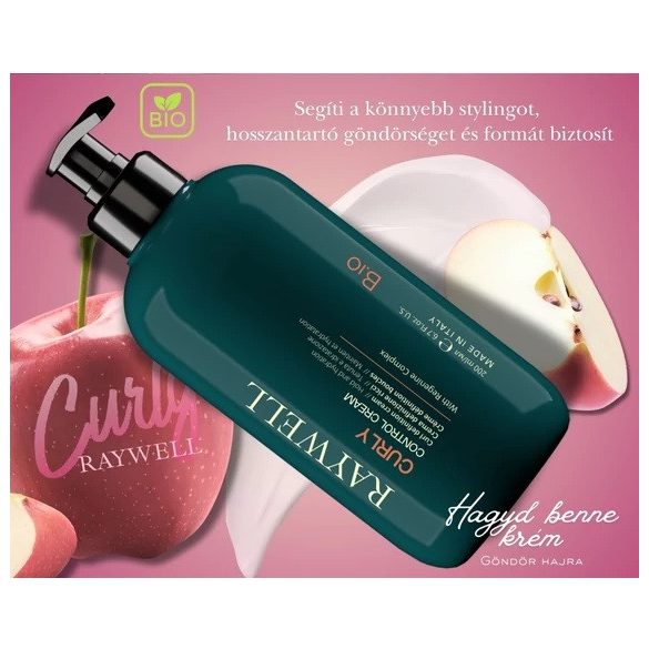 Raywell B.IO Curly Control Cream - Hajban hagyható formázó krém 200 ml