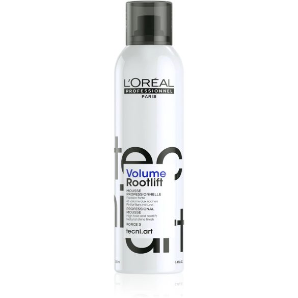 L'Oréal TECNI.ART Volume Lift hajtőemelő hajhab, erős 250 ml