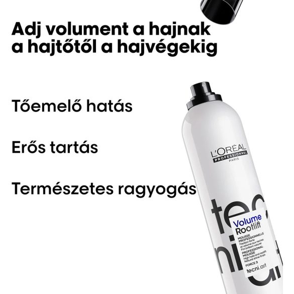 L'Oréal TECNI.ART Volume Lift hajtőemelő hajhab, erős 250 ml