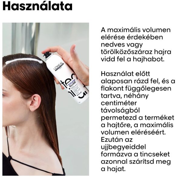 L'Oréal TECNI.ART Volume Lift hajtőemelő hajhab, erős 250 ml